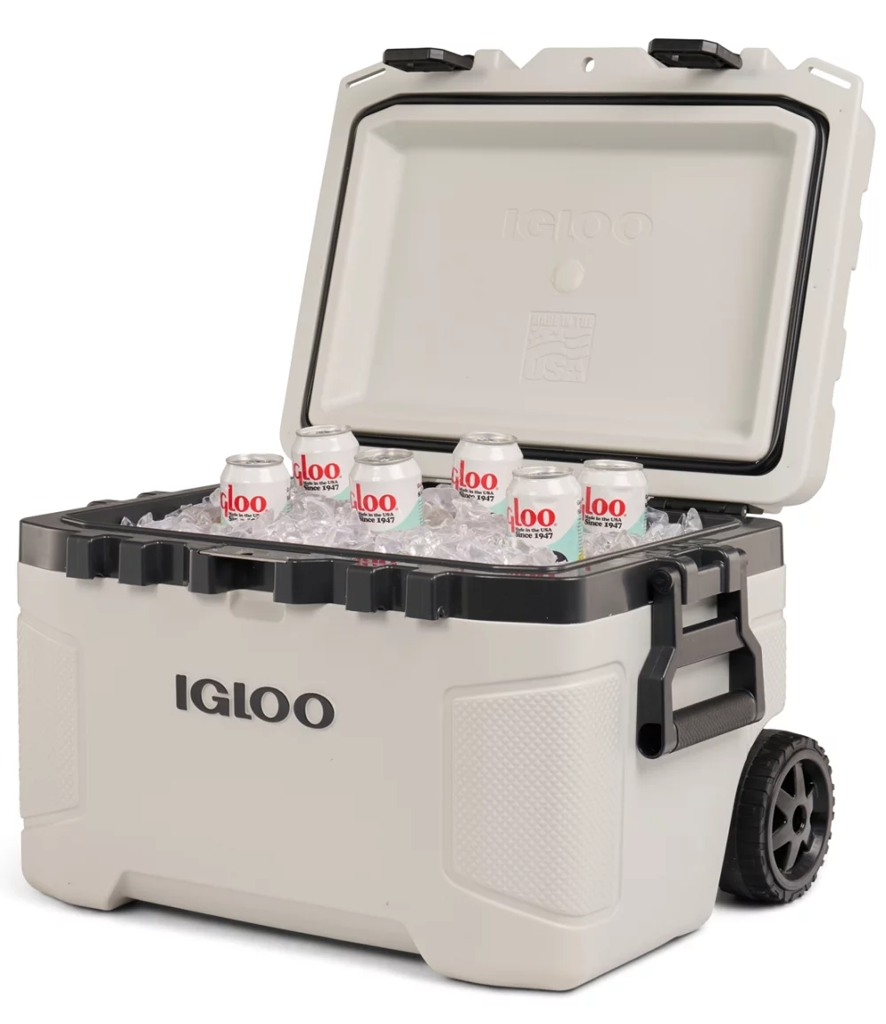 Igloo Trailmate 52qt Roller Cooler, light grey