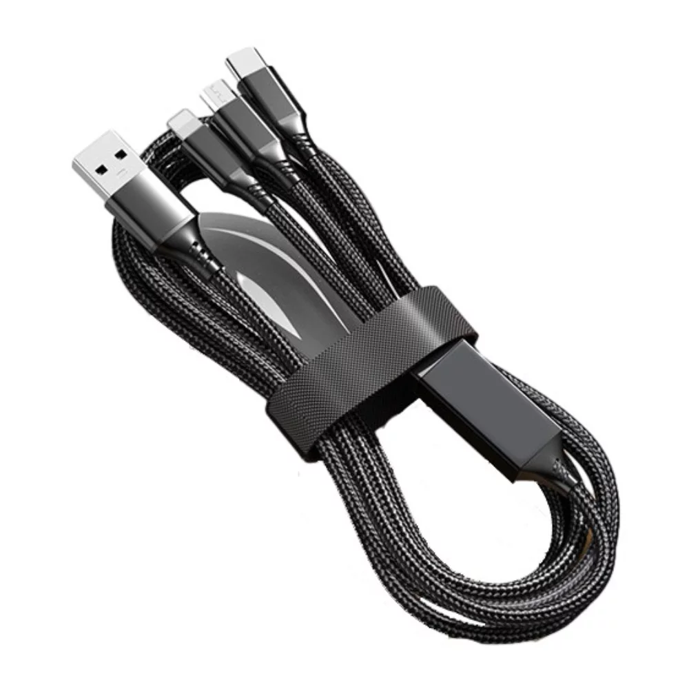 Câble de données de charge rapide PD 3-1 3A avec logo lumineux