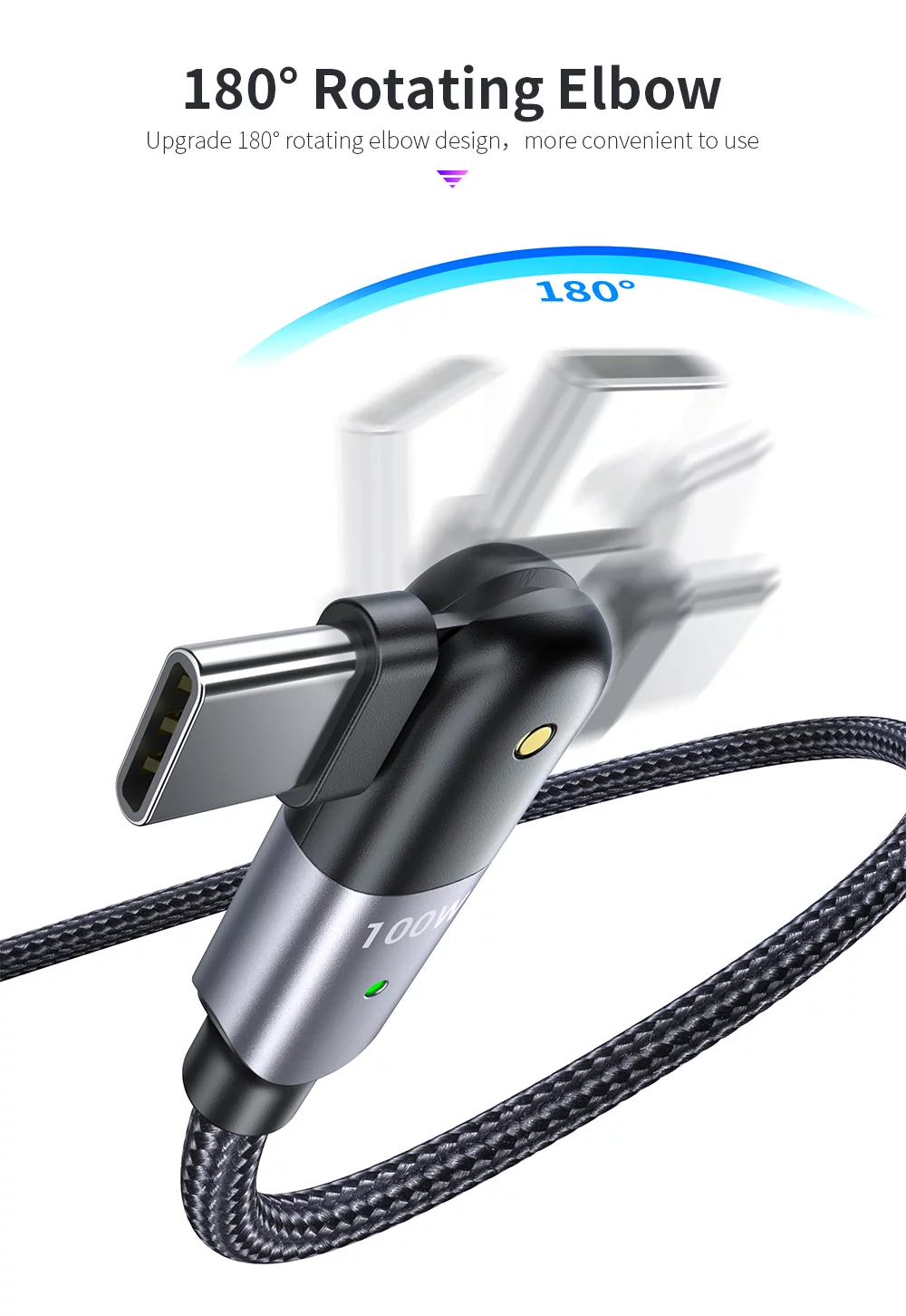Câble de charge rapide TYPE C PD 5A
