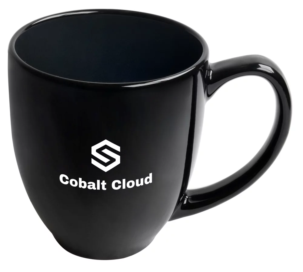 Economy Bistro 16oz black ceramic mug