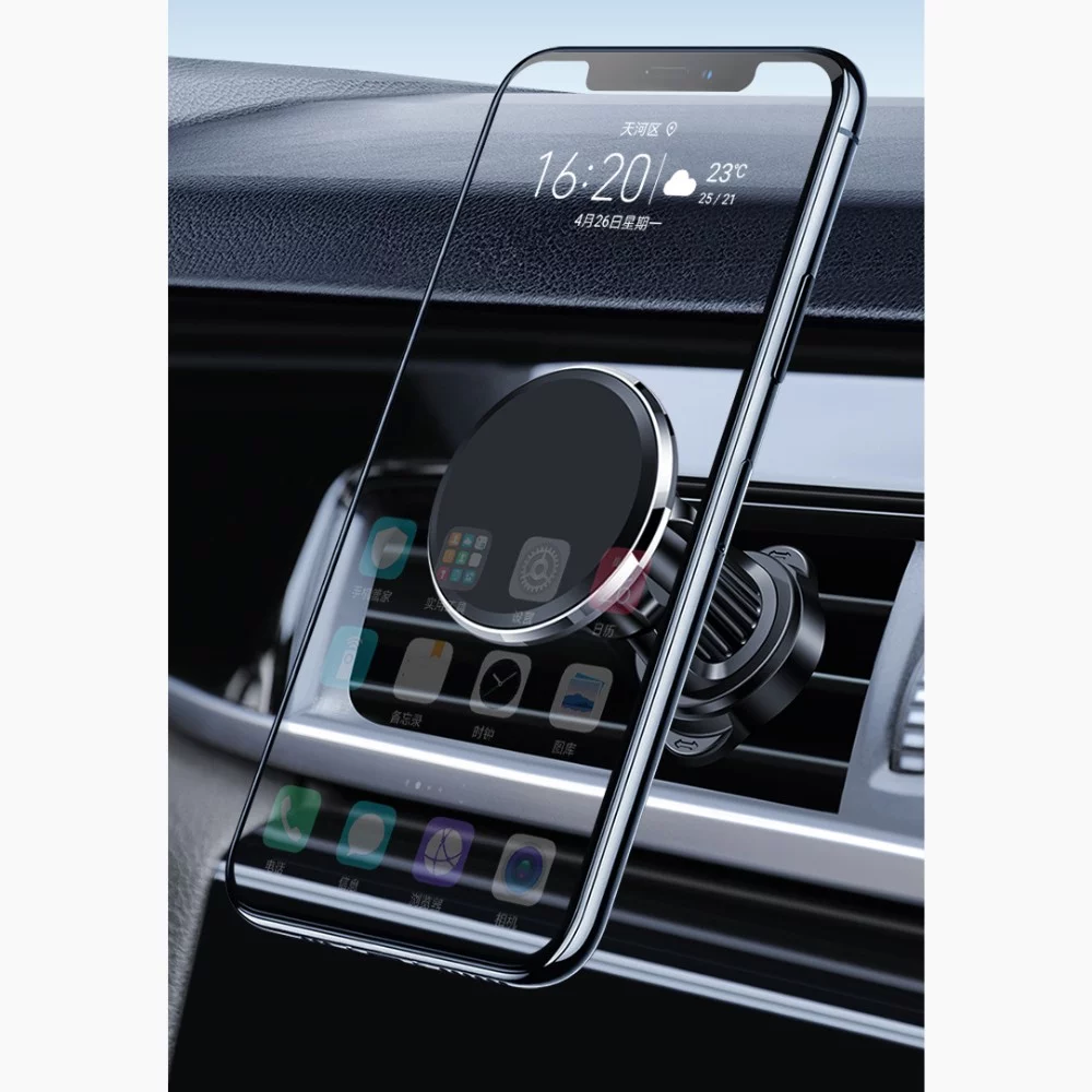 Support de téléphone magnétique pour grille de ventilation de voiture