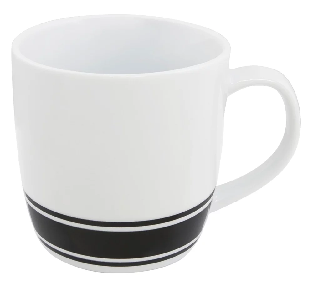 UN 13oz 2tone white/black mug