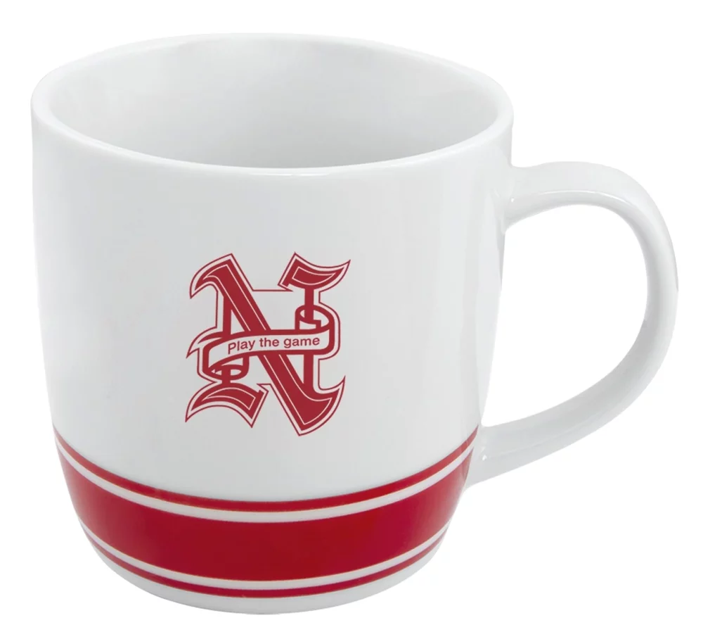 UN 13oz 2tone white/red mug