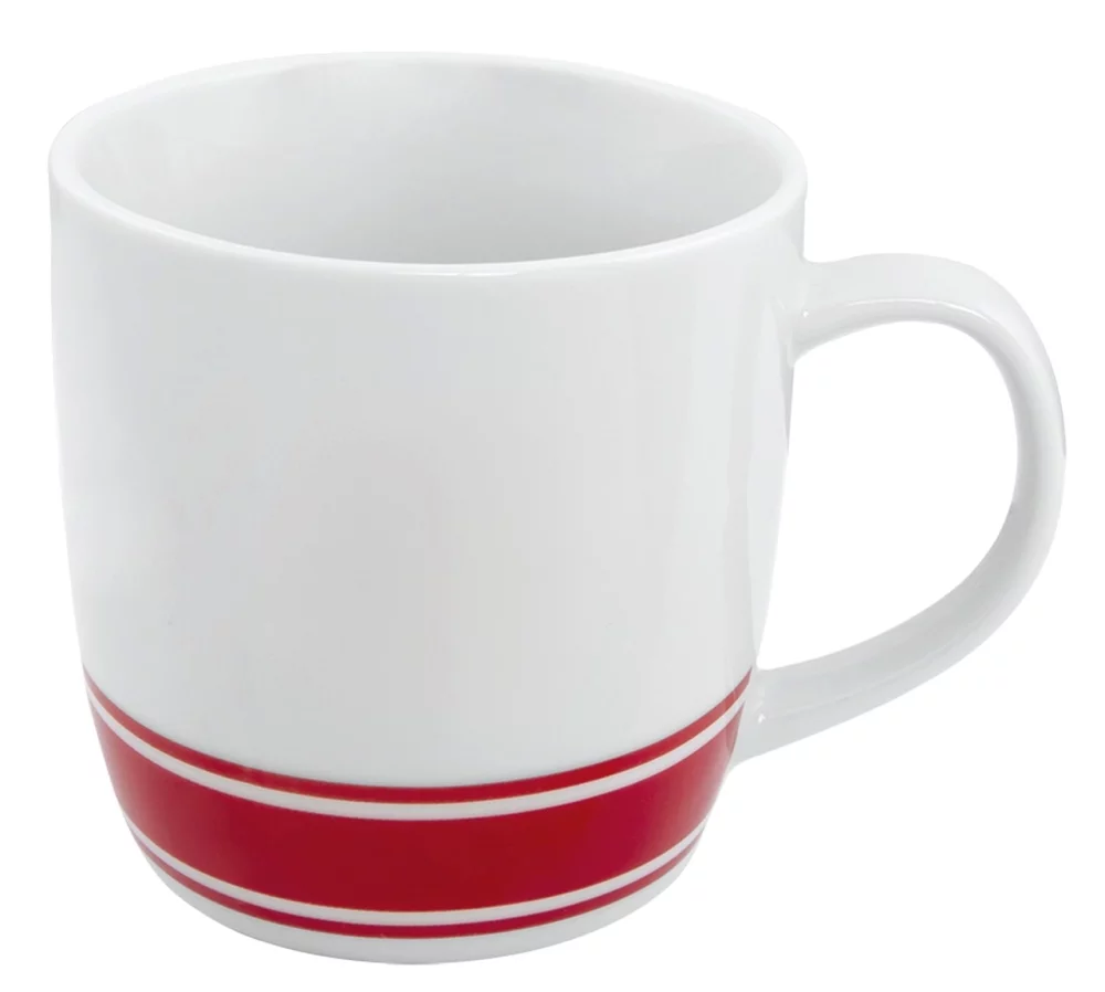 UN 13oz 2tone white/red mug