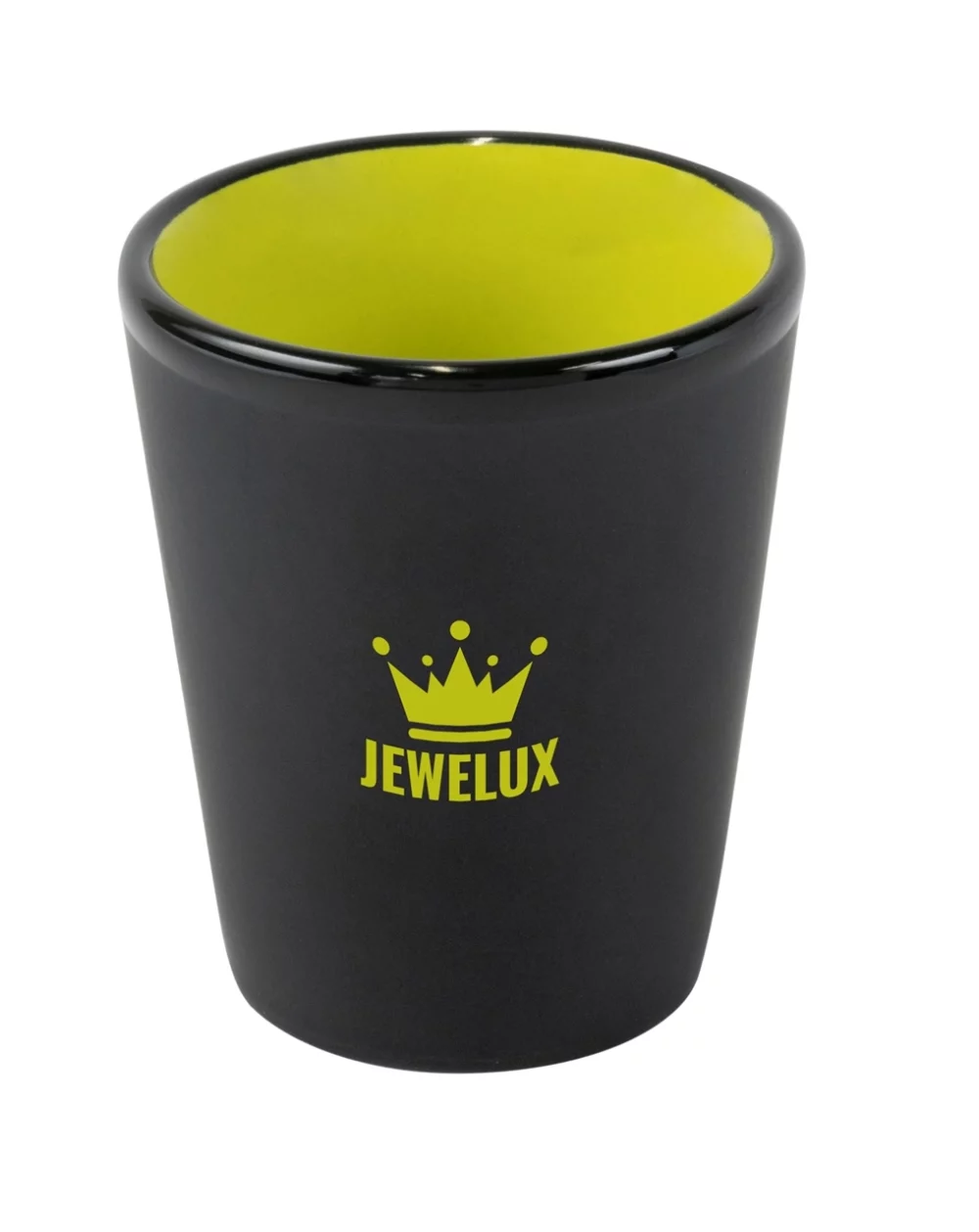 Verre à shot en céramique Hilo Thimble 1,5 oz noir/vert bicolore
