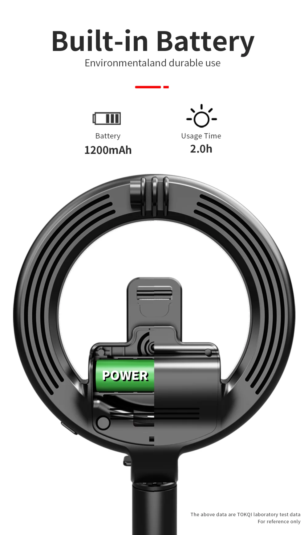 6" Ring Light Bluetooth Selfie Stick w/Tripod