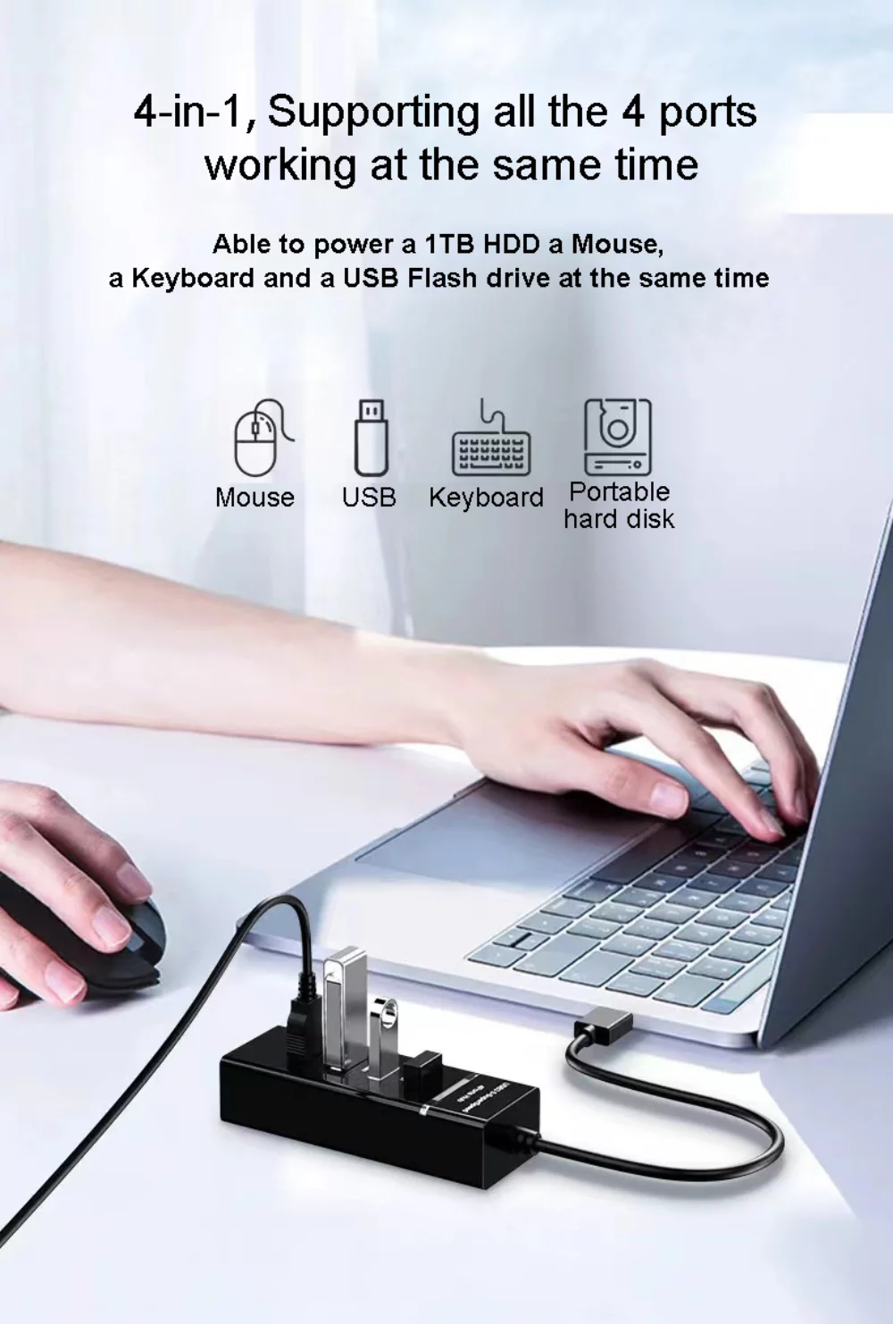 4 PORT 3.0 FAST SPEED USB Hub