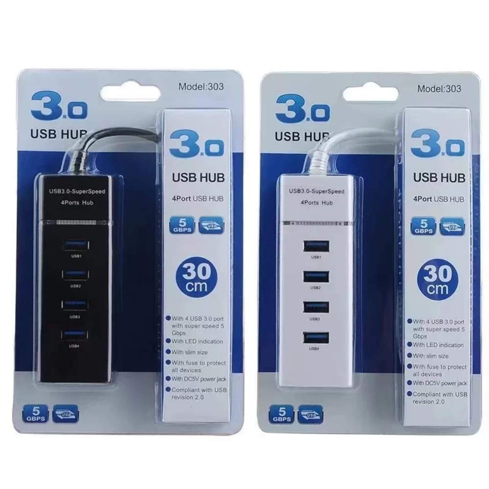 Concentrateur USB 3.0 RAPIDE 4 PORTS