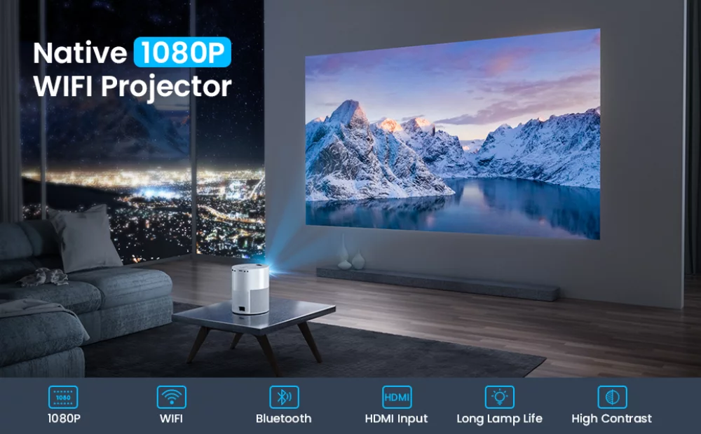 Projecteur Bluetooth WIFI