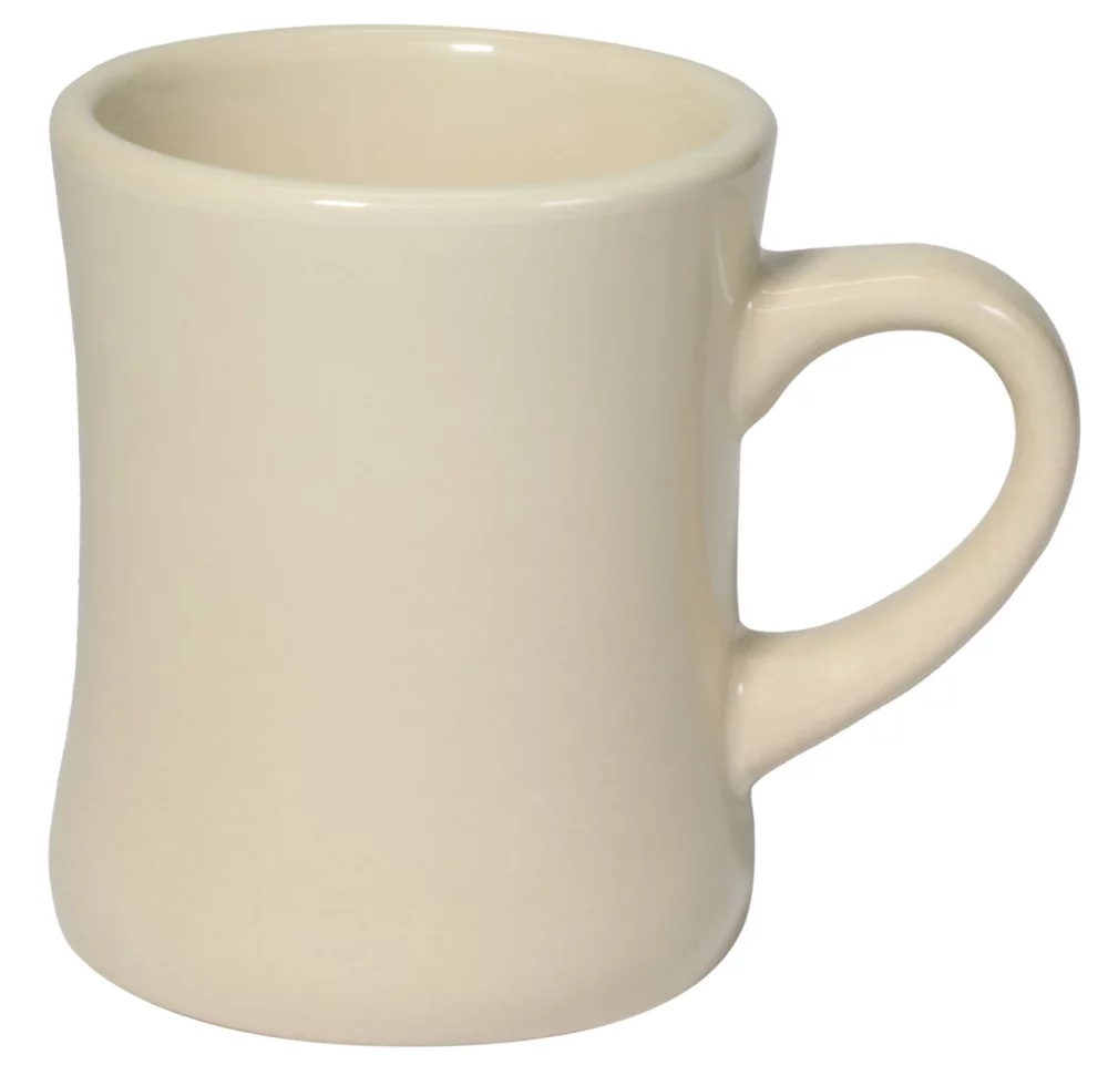 Tasse en céramique naturelle de 10 oz pour diner classique