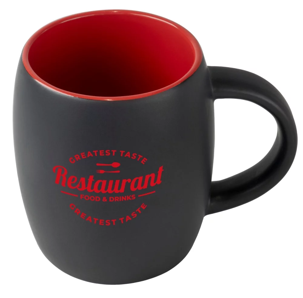 Tasse Pipa 14oz bicolore noir/rouge dans une boîte cadeau Ripple