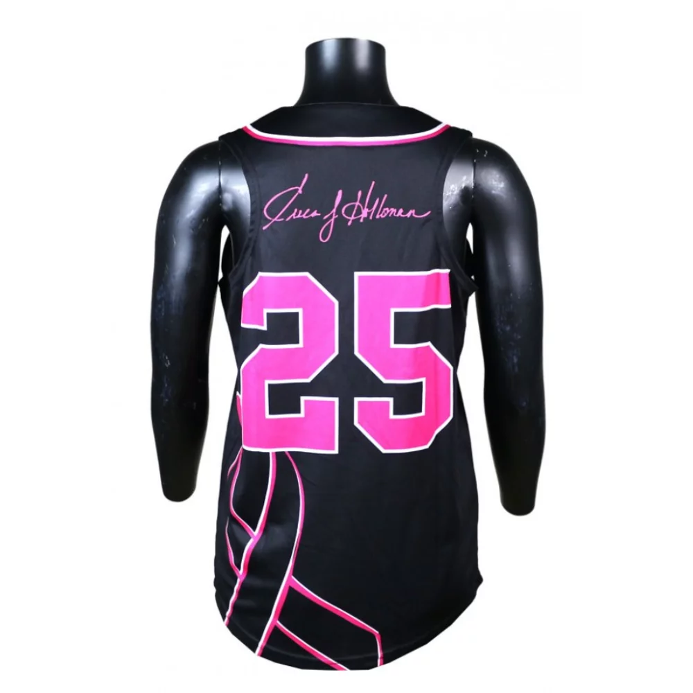 Ace 'Faux' Full Button Sleeveless Jersey