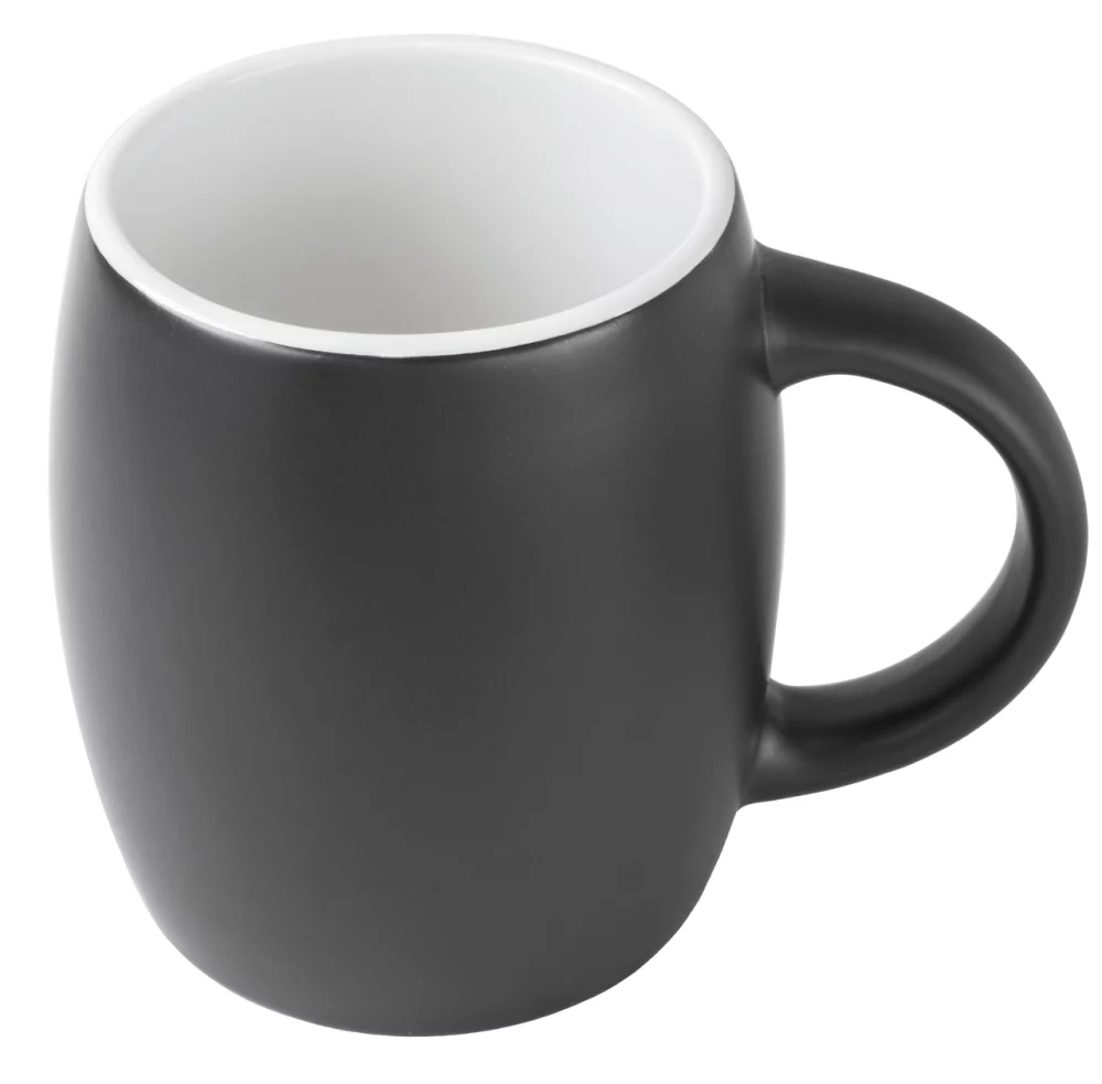Tasse Pipa 14 oz bicolore noir/blanc dans une boîte cadeau Ripple