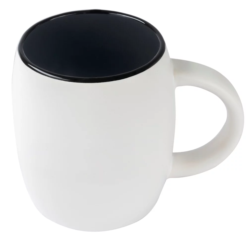 Pipa 14oz 2tone white/black mug in Ripple gift box