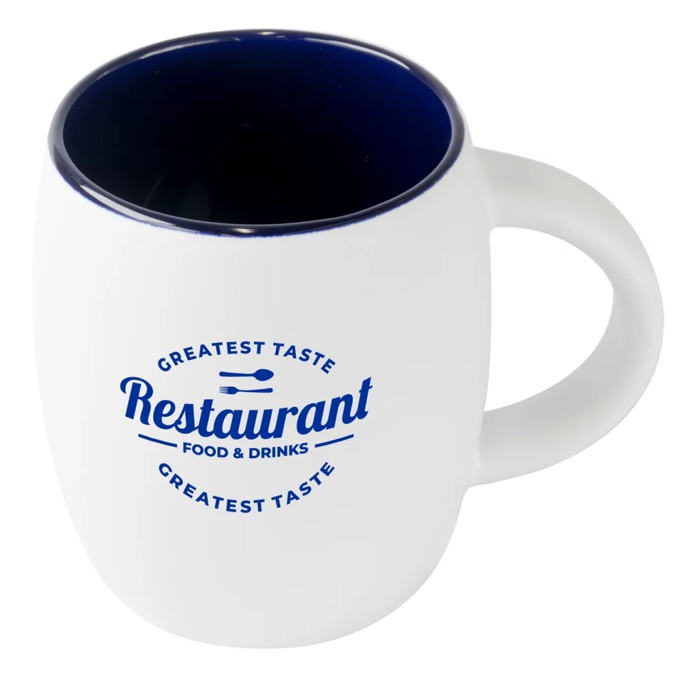 Tasse Pipa 14oz bicolore blanc/bleu dans une boîte cadeau Ripple