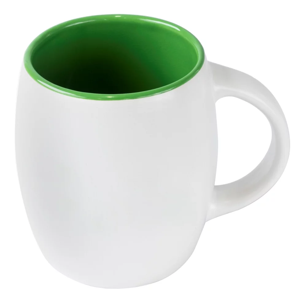 Pipa 14oz 2tone white/green mug in Ripple gift box