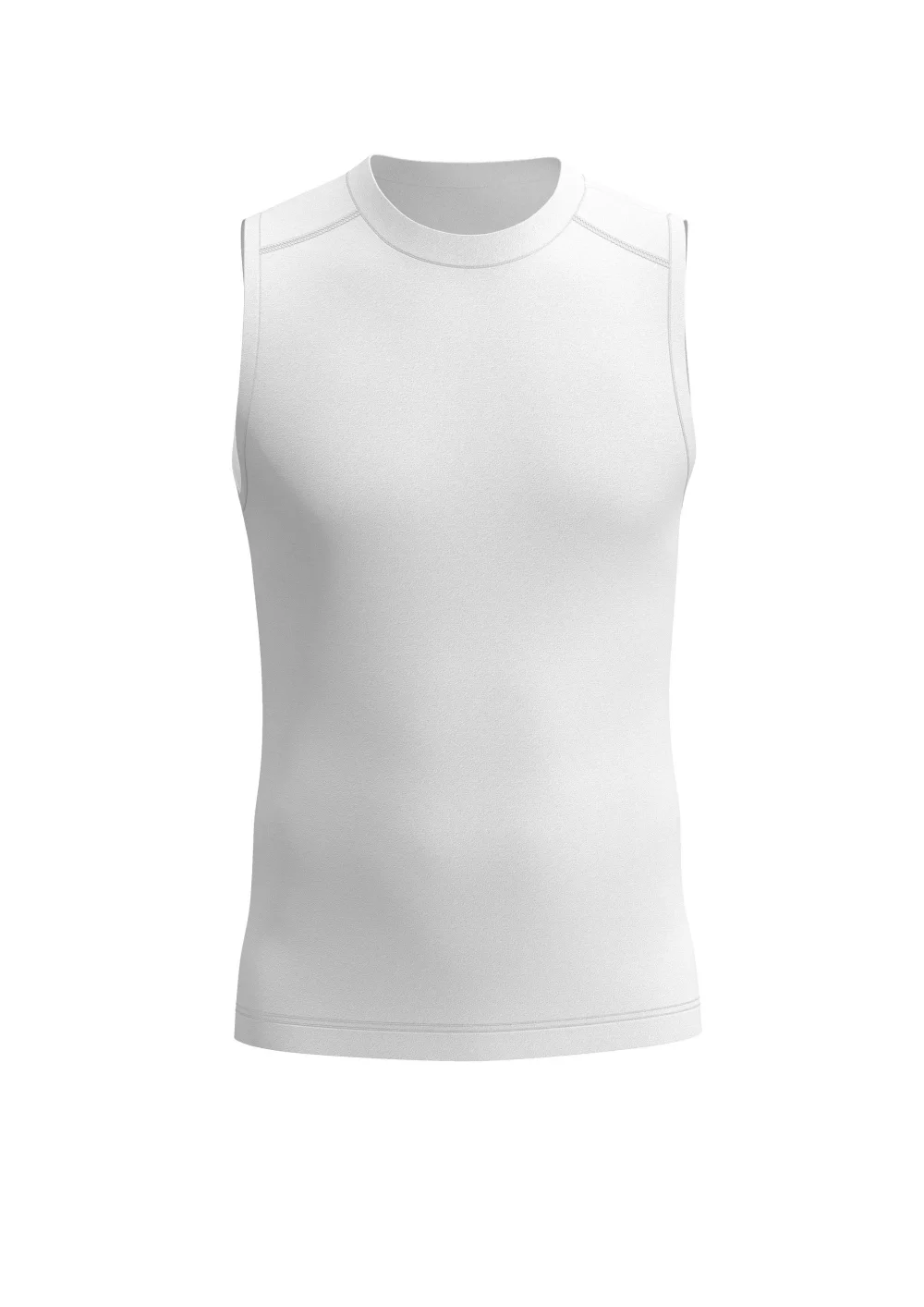 Débardeur sans manches de style compression avec queue allongée.