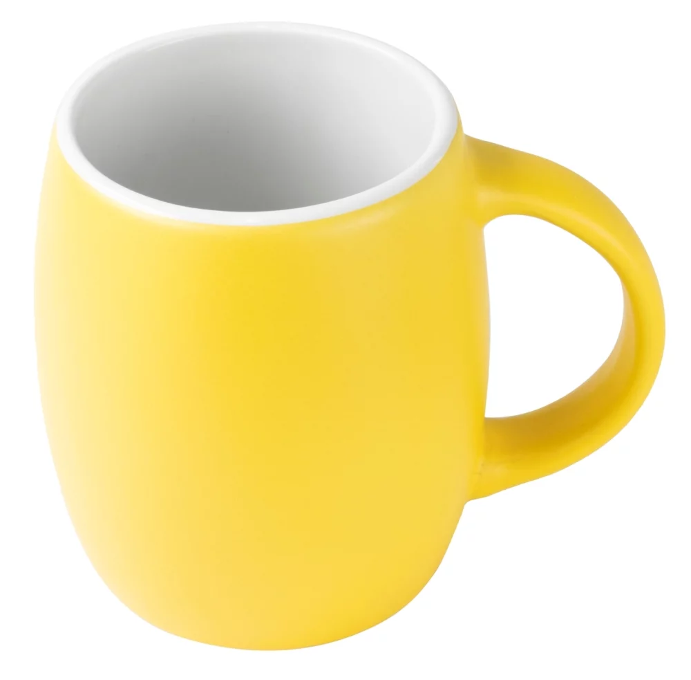 Pipa 14oz 2tone yellow/white mug in Ripple gift box