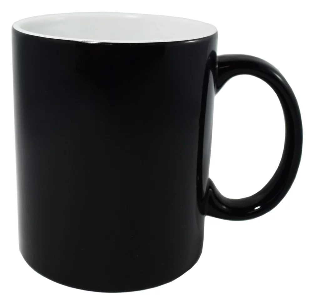 Colour Change 11oz 2tone mug in Ripple brown gift box - screenprinted