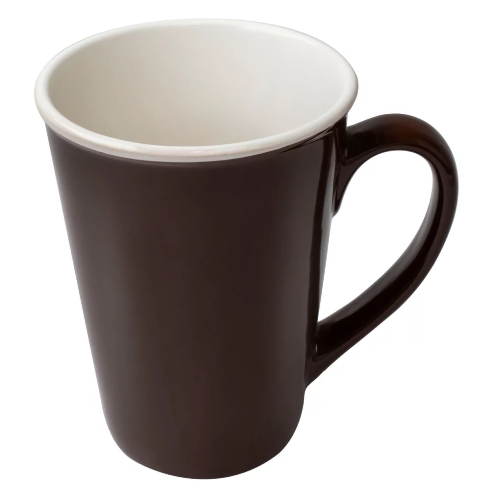 Dun Raven 15oz 2tone brown/white mug