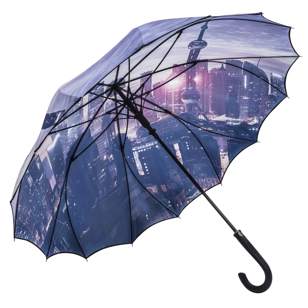 Le parapluie numérique à toile simple et à auvent complet.