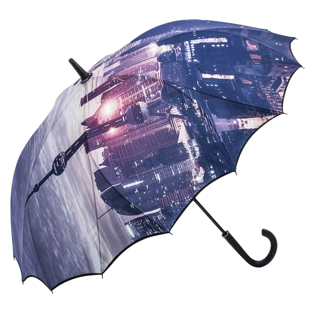 Le parapluie numérique à toile simple et à auvent complet.