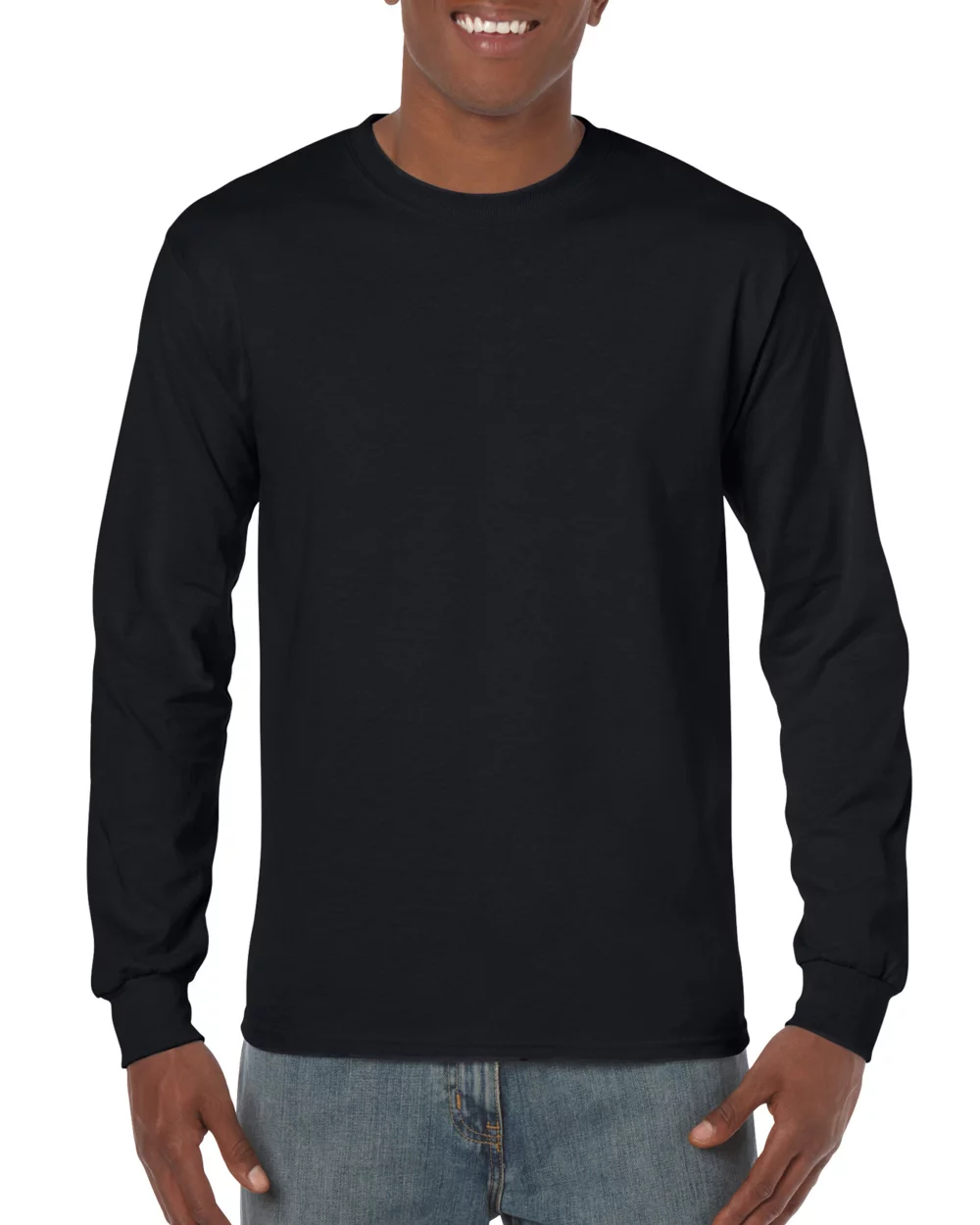 T-shirt à manches longues en coton lourd Gildan®