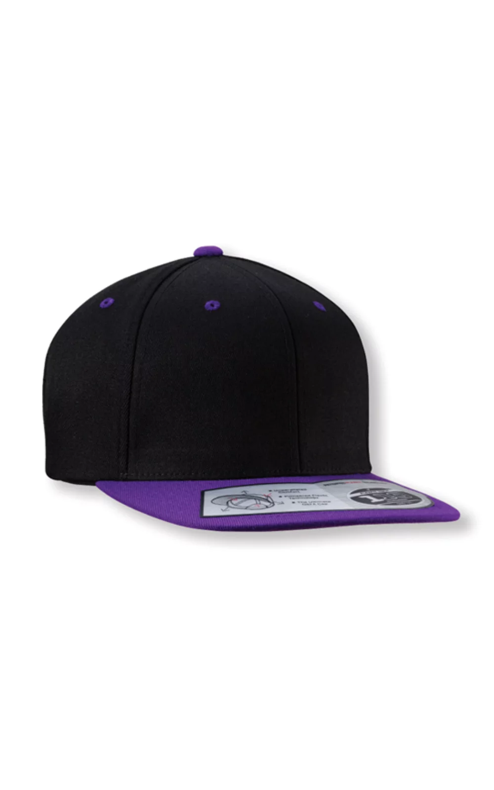 Casquette Snapback à visière plate en mélange de laine Flexfit®