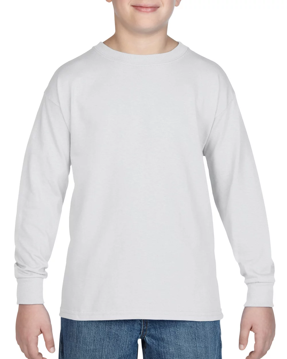 T-shirt à manches longues pour jeunes en coton épais Gildan®.