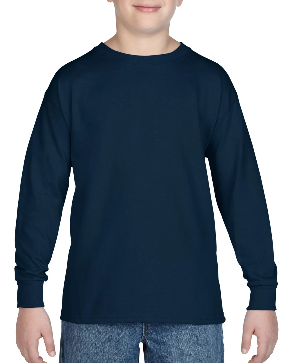 T-shirt à manches longues pour jeunes en coton épais Gildan®.