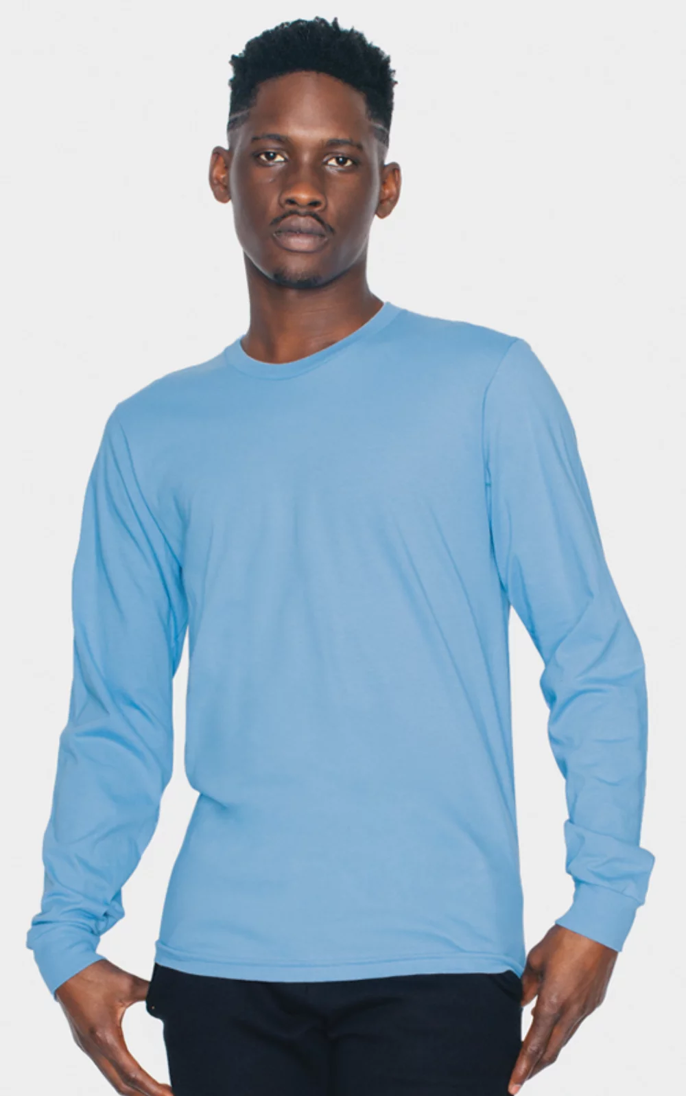 T-shirt à manches longues en jersey fin unisexe American Apparel®