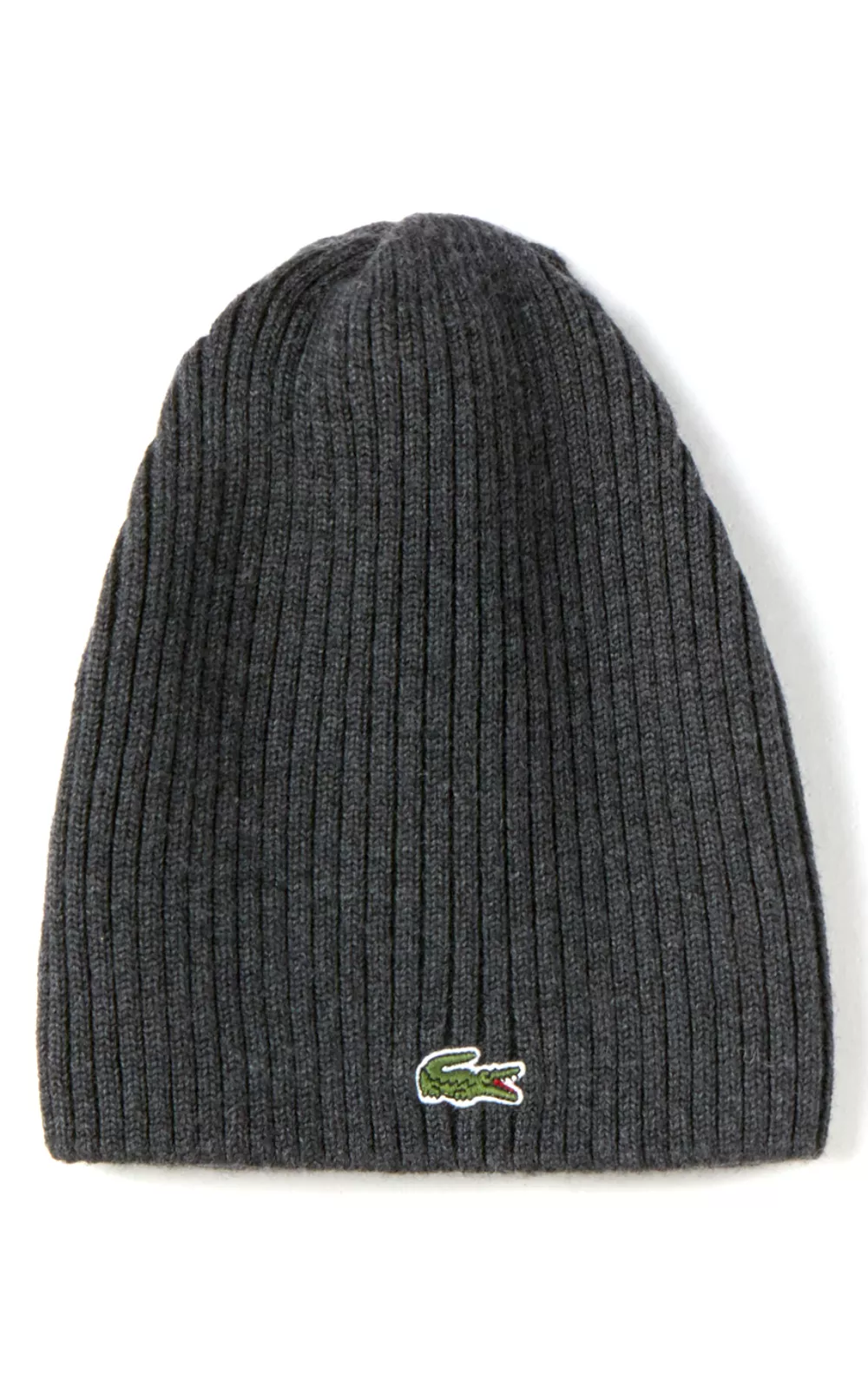 Bonnet en laine côtelée Lacoste