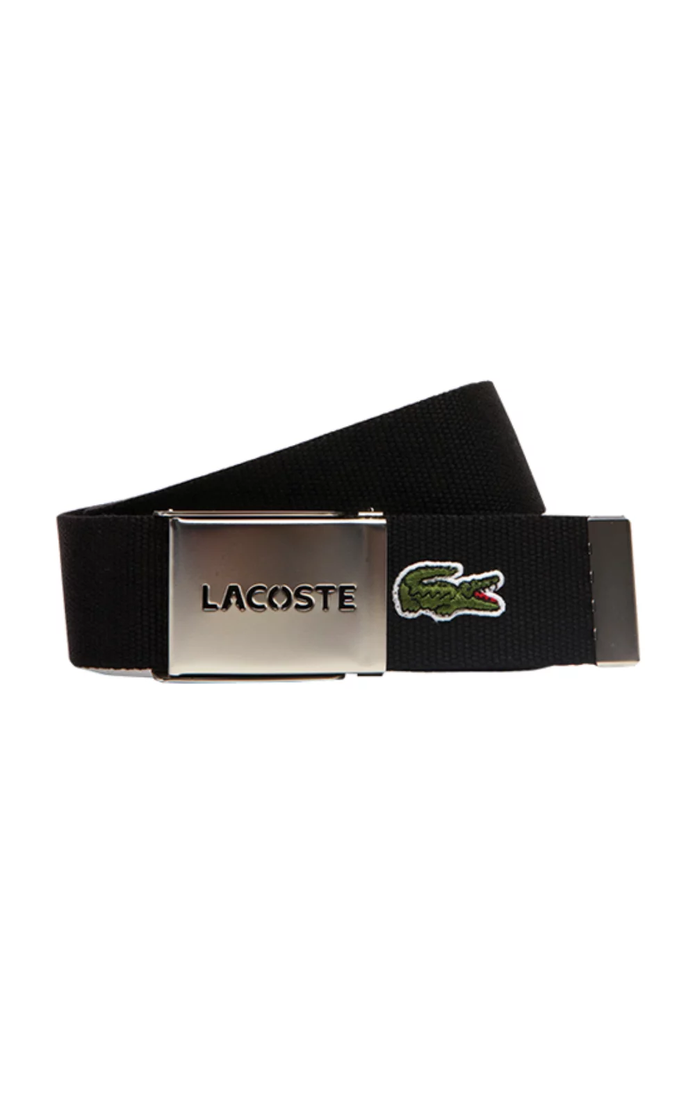Lacoste Textile Signature Croc Logo Belt