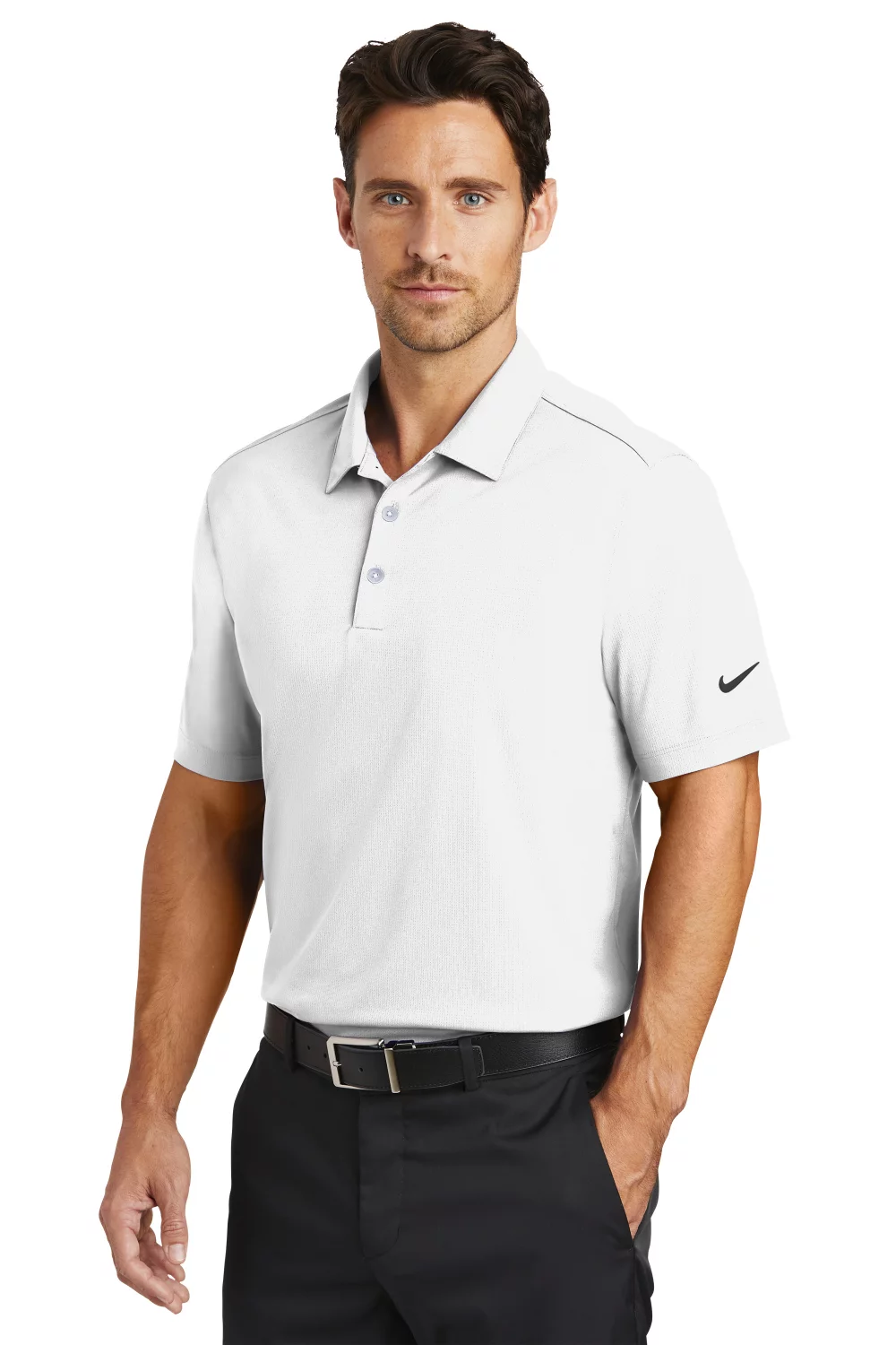 Polo Nike Dri-FIT en maille verticale