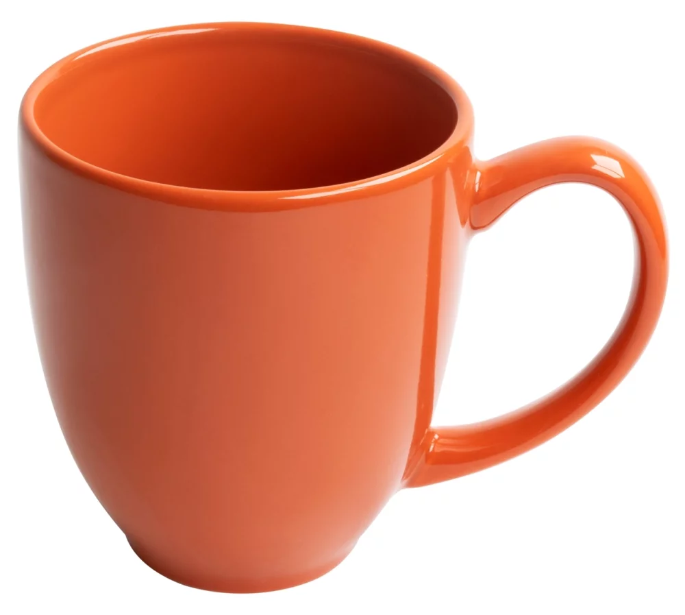 Mug brûlé orange de 16 oz du Bistro - Gravé