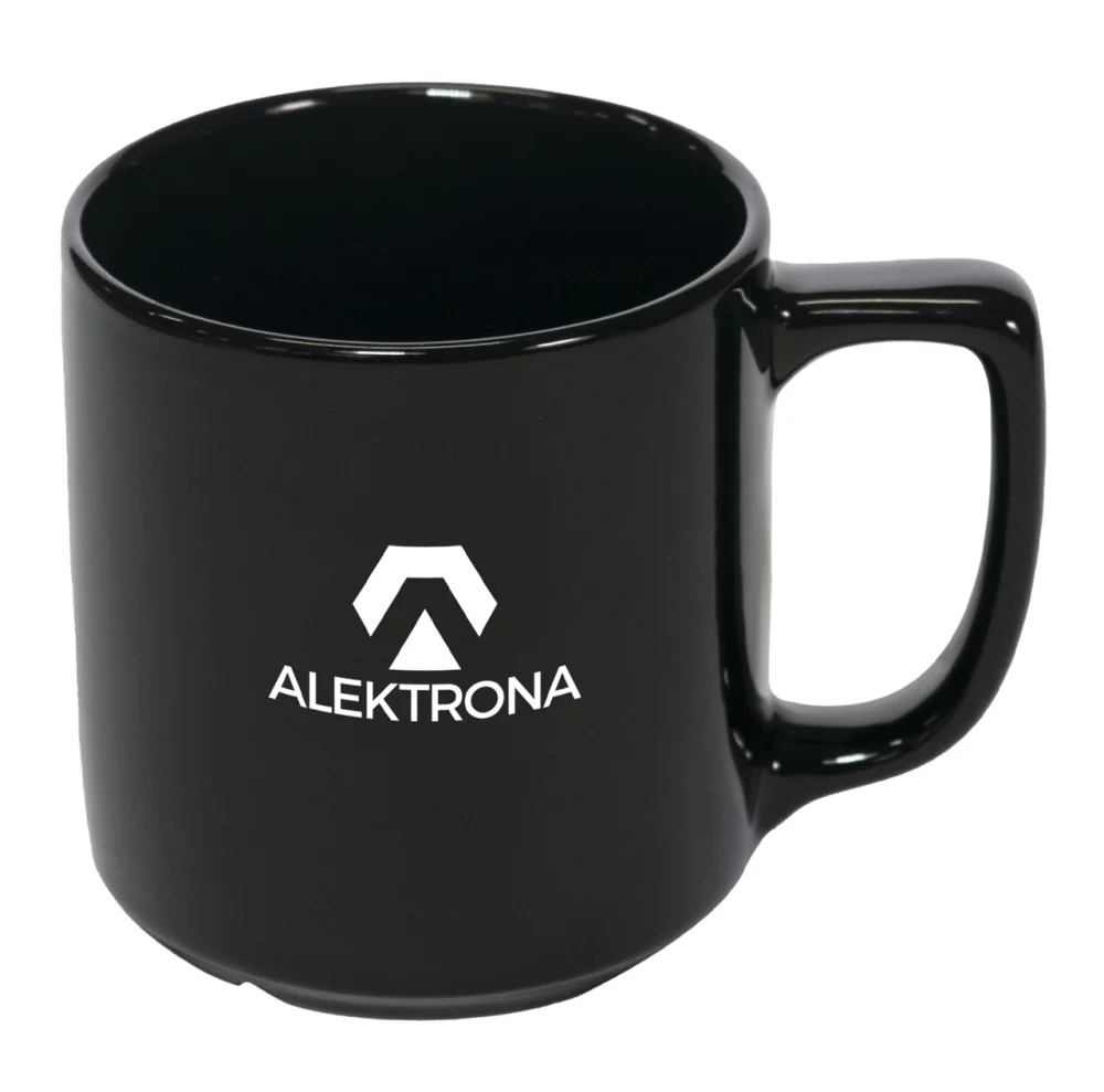 Tasse en céramique noire Richmond de 16 oz