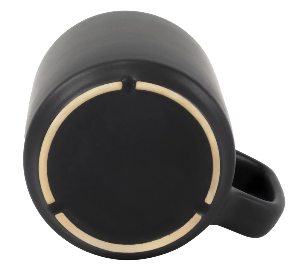 Arcadian 16oz two-tone matte ceramic mug black/grey in a Ripple box