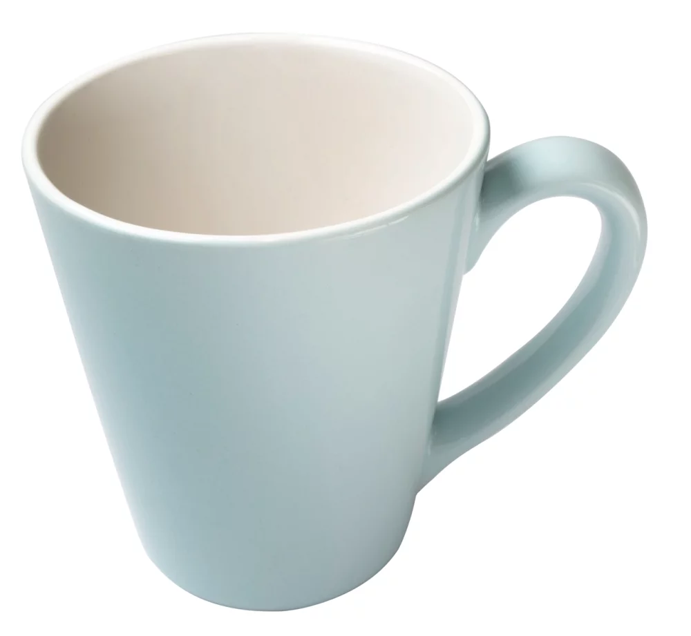 *~ Dezine Colour Series 16oz 2tone pastel blue/white mug (no gift box)