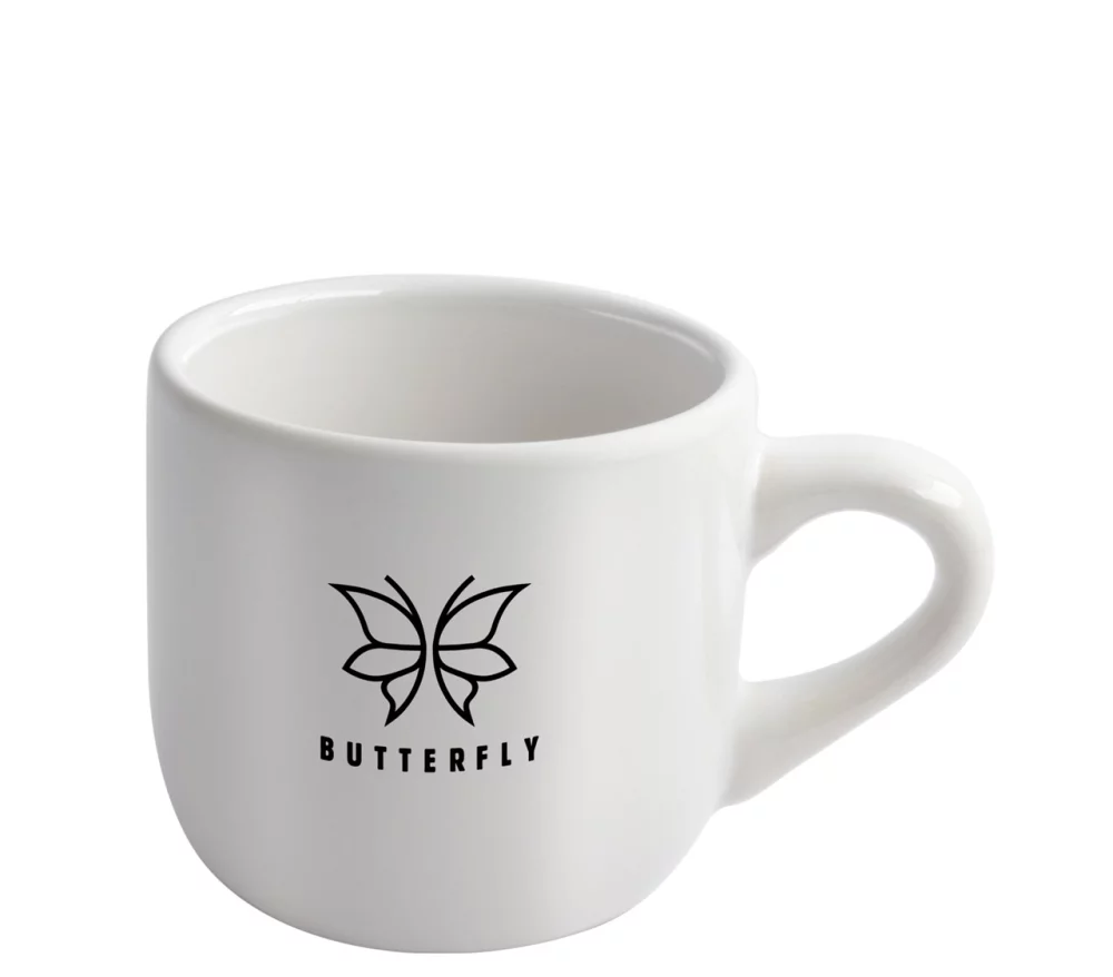 Wellington 8oz vitrified ceramic white cappuccino mug