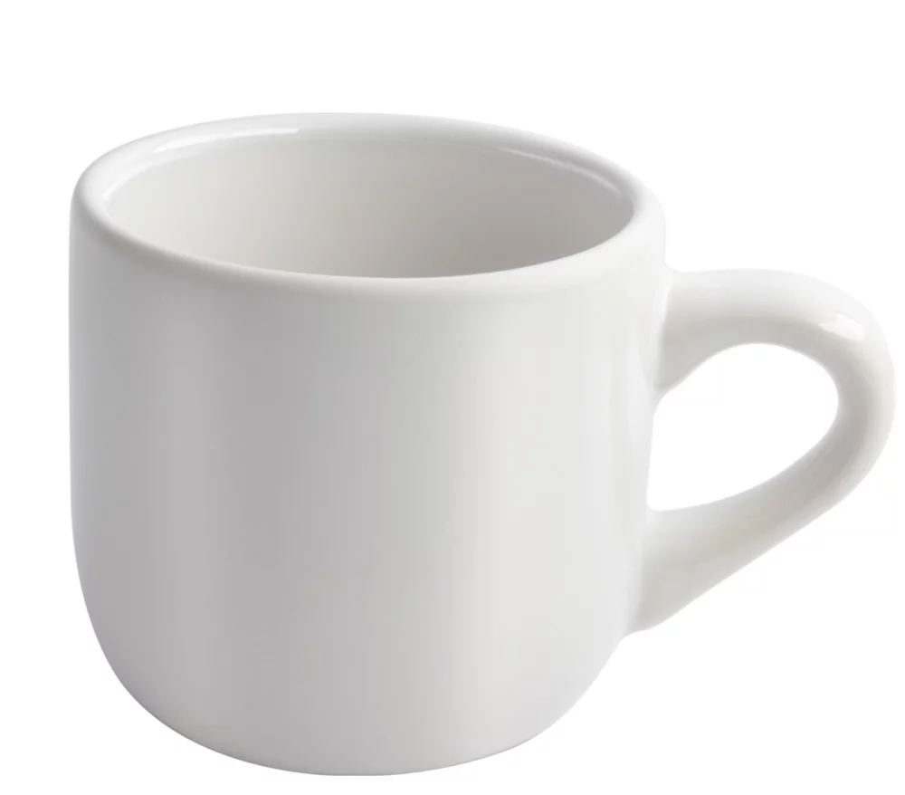 Wellington 11oz vitrified ceramic white cappuccino mug
