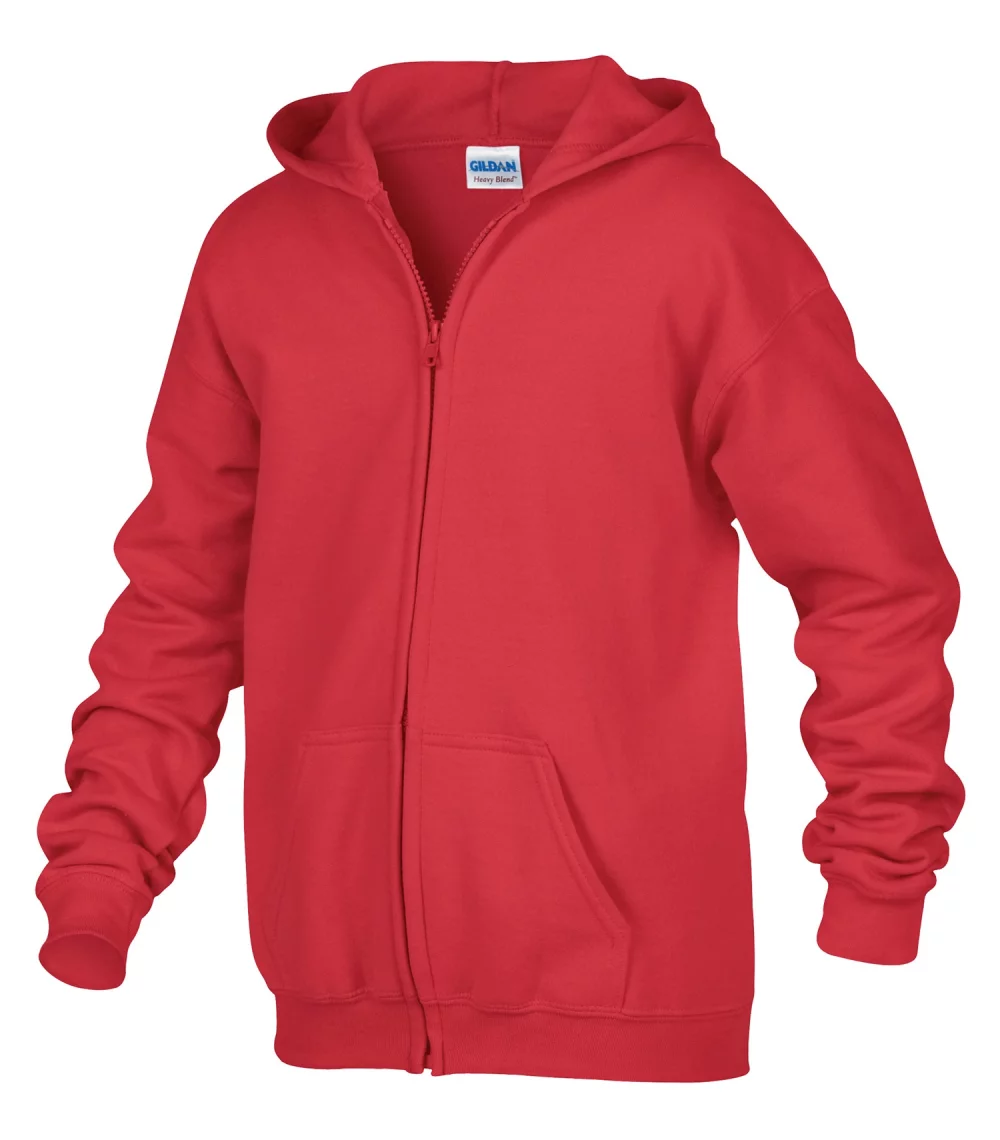 Gildan® Heavy Blend™ Full Zip Hooded Youth Sweatshirt