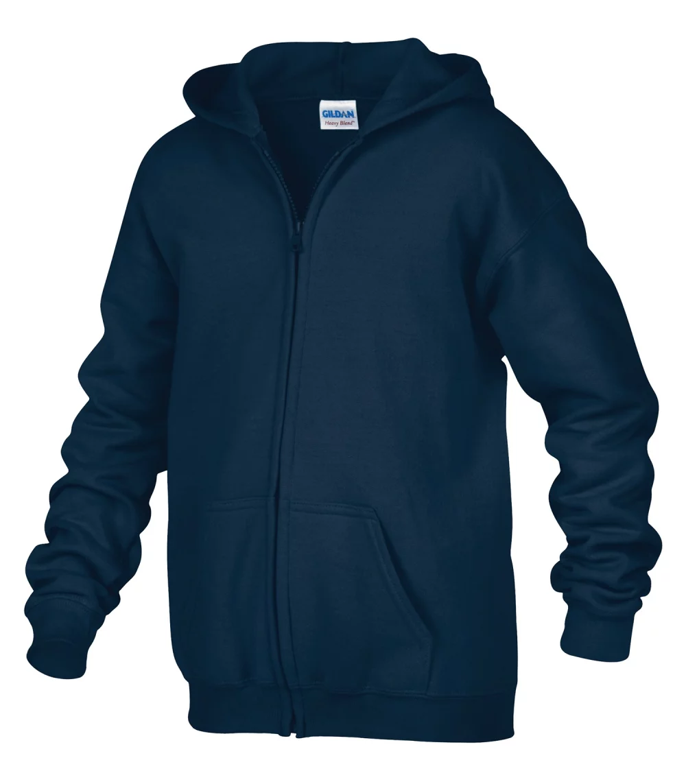 Gildan® Heavy Blend™ Full Zip Hooded Youth Sweatshirt