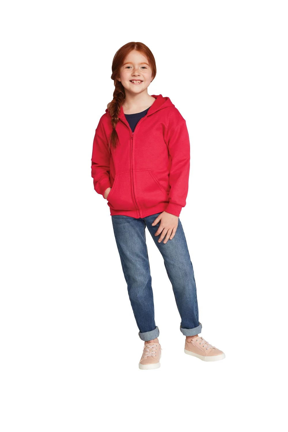 Gildan® Heavy Blend™ Full Zip Hooded Youth Sweatshirt