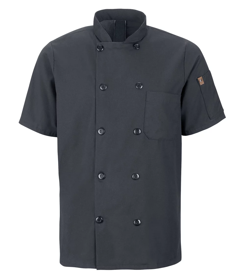 Veste de chef à manches courtes Red Kap® Chef Designs® avec Oilblok + Mimix™