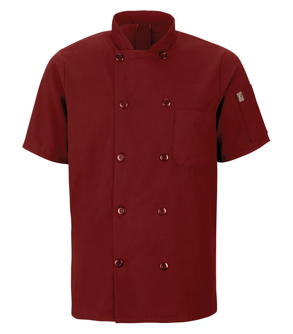 Veste de chef à manches courtes Red Kap® Chef Designs® avec Oilblok + Mimix™