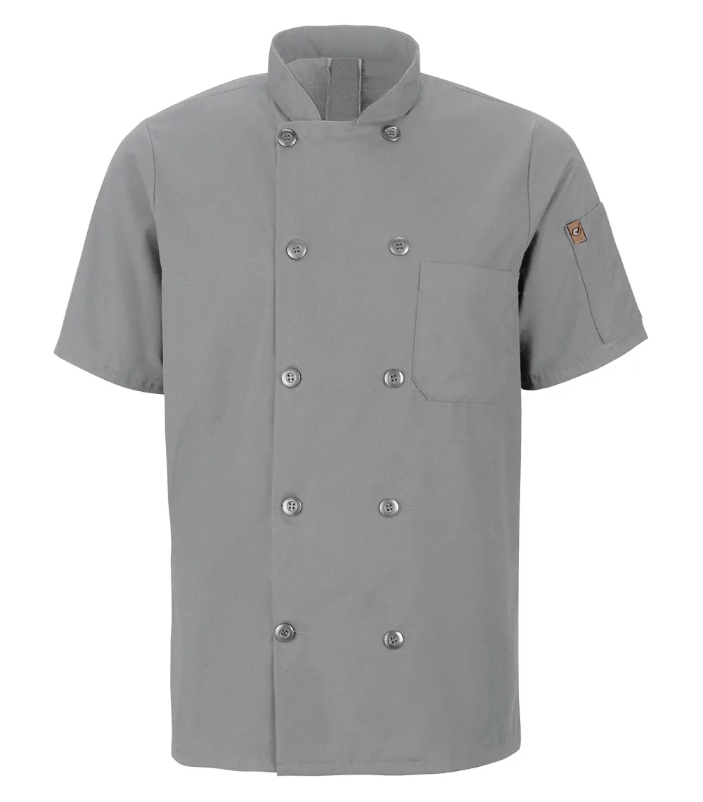 Veste de chef à manches courtes Red Kap® Chef Designs® avec Oilblok + Mimix™