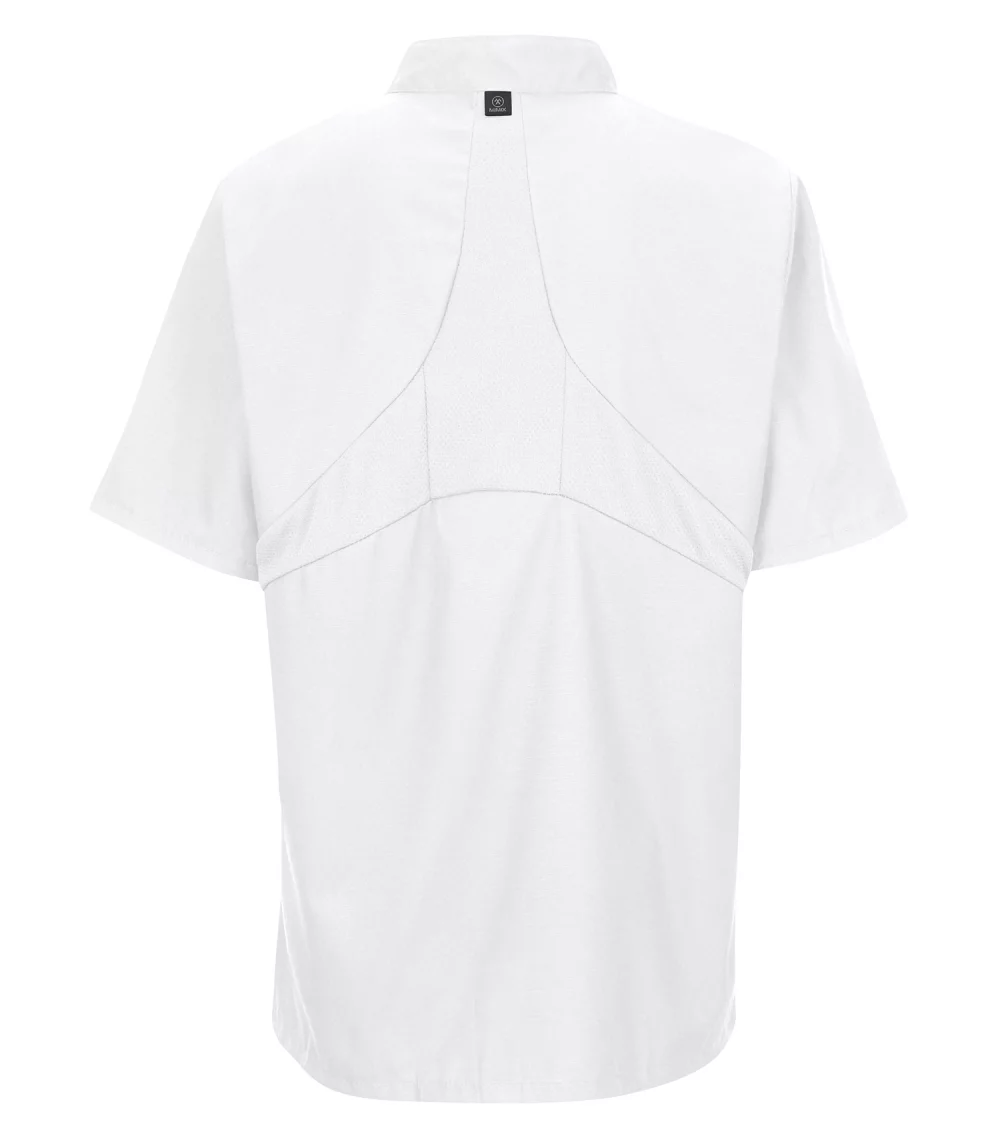 Red Kap® Chef Designs® Short Sleeve Chef Coat With Oilblok + Mimix™