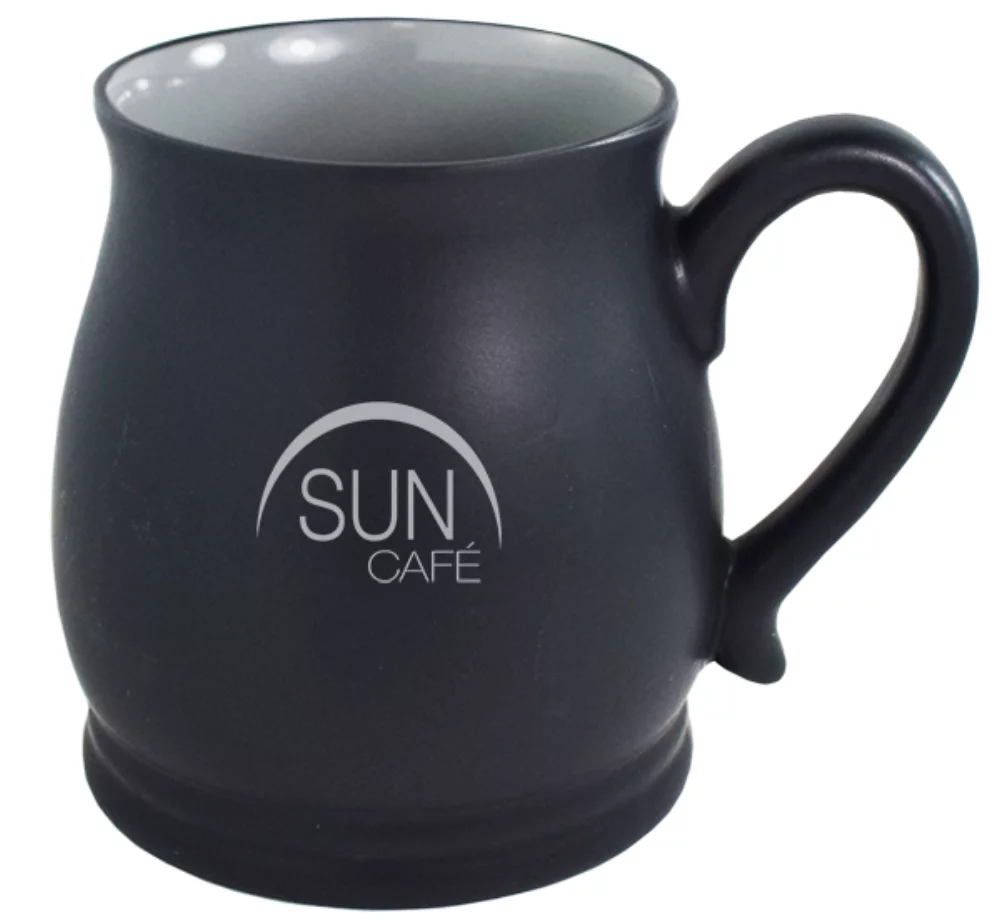 Tasse Oslo 16oz bicolore noir/gris dans une boîte cadeau Ripple