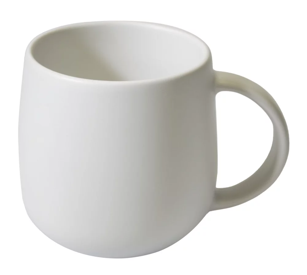 Berkeley 18oz matte white ceramic mug in Ripple box