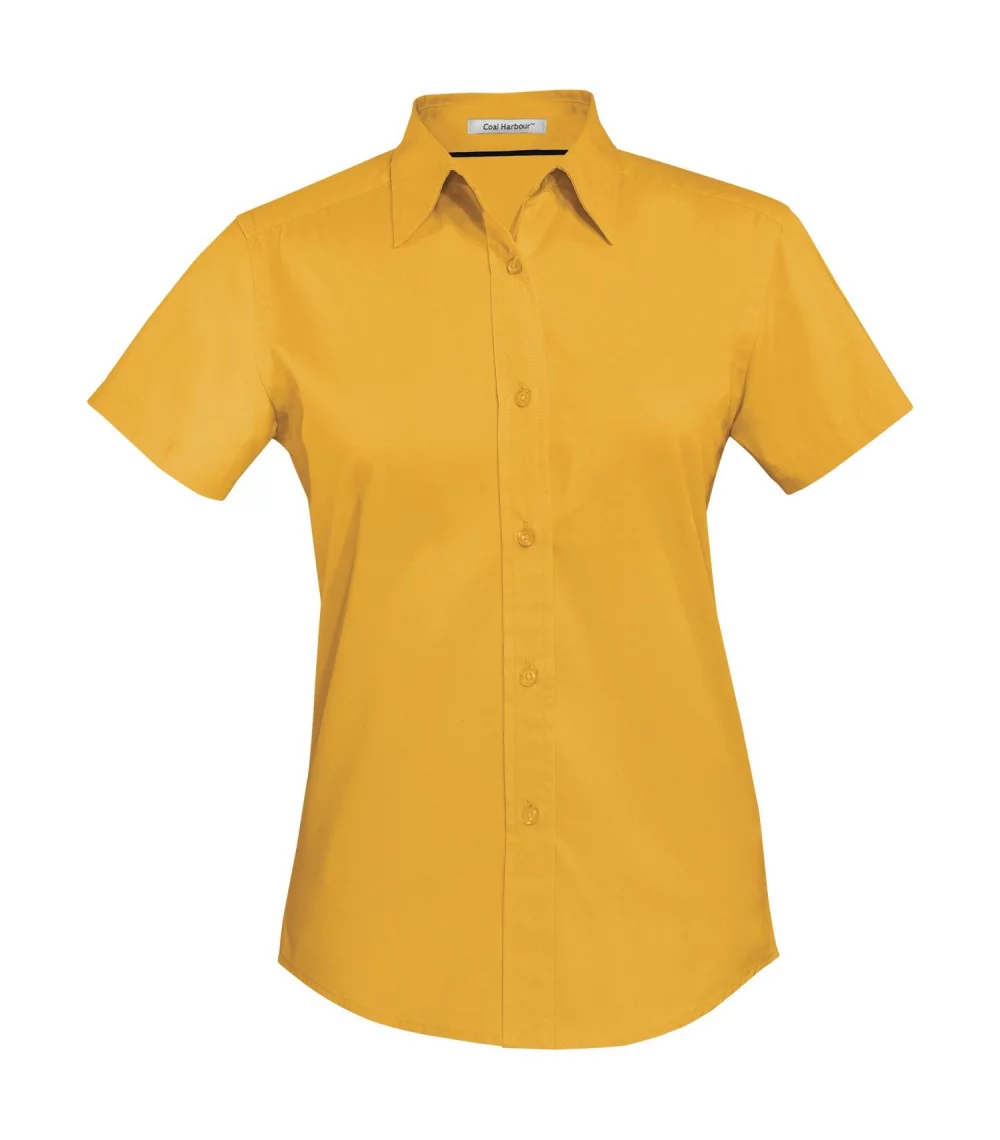 Coal Harbour® Easy Care Blend Short Sleeve Woven Ladies' Shirt